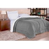 Coberdrom King Alaska Sherpa/manta Dupla Face Cinza