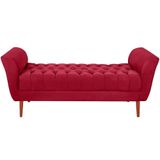 Recamier Grecia 150cm Suede Vermelho Mpassos Vermelho