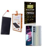 Kit Power Bank 5.000mah + Capinha Motorola G32 + Película 3d