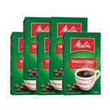 Café Em Pó Tradicional Melitta 500g Kit 5