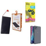 Kit Power Bank 5.000mah + Capa Motorola G505g + Película 9d