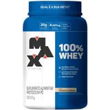 100% Whey Protein 900g Sabores Max Titanium + Deca Testona Sabor Cookies