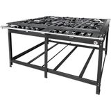 Fogao 8 Bocas Duplo Parede 40x40 Baixa Pressao Luxo Mr Fogoes 800201