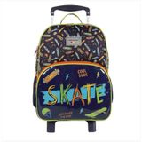 Mochila De Rodinhas Dermiwill Container Kids Skate Azul