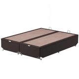 Base Box Queen Size Probel Classic Com Baú E Revestimento Em Tecido Poliéster 38x158x198cm