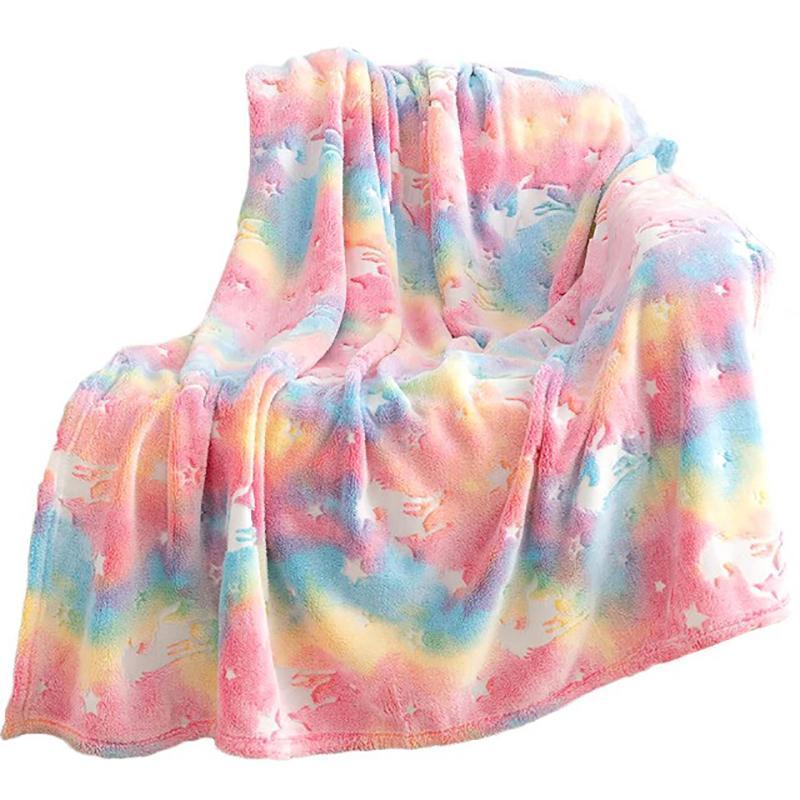 Manta Cobertor Bebe Estampa Cobertinha Brilha Escuro Tie Dye