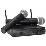 Microfone Sem Fio Duplo Uhf Pro Wvngr Sm-58 Ii Bivolt