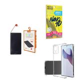 Power Bank 10k + Capinha Motorola Edge30fusion + Película 9d