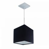 Lustre Pendente Quadrado Md-4223 15/13x13cm Preto Bivolt