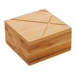 Saleiro Quadrado Bambu 9cm Class Home