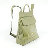 Mochila Feminina Luxo Anti Furto Em Couro Legitimo Verde