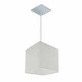 Lustre Pendente Quadrado Md-4224 16/16x16cm Branco Bivolt