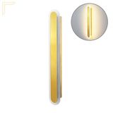 Arandela Linear Dourado Acrilico 40 Cm Led Lavabo Lup99