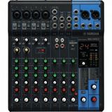 Mesa De Som Analógica Yamaha Mg10xu 10 Canais 110v Preta
