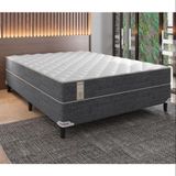 Cama Box De Casal New Lexus Com Molas Ensacadas E Revestimento Em Tecido Poliéster 60x138x188cm Portobel