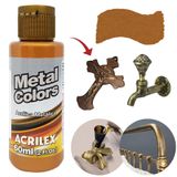 Tinta Acrílica Metal Colors Ouro Velho 548 Acrilex 60ml