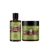 Kit Inoar Afro Vegan - Shampoo 300ml E Mascara 500g