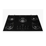 Cooktop 5 Bocas Dako Supreme A Gás Acendimento Automático E Tripla Chama Preto Bivolt