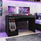 Mesa Gamer E Escritório Xt Racer Line Politorno Preto/branco