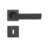 Fechadura Beethoven Preto Texturizado Interna Preto