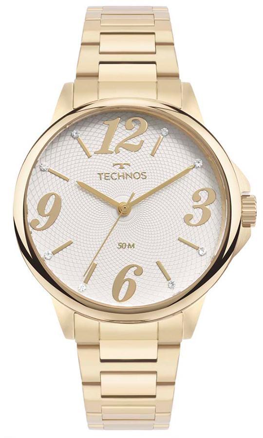 Relogio Technos Feminino Dourado Médio 2035mws/1k