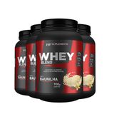 4x Whey Protein De Baunilha 900g Hf Suplements