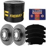 Kit Pastilha Disco Dianteiro Ventilado Fit 1.5 2014 A 2021