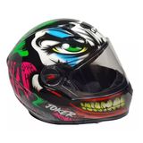 Capacete Moto Fechado Fw3 Gt Joker Coringa Brilhante Tama 56