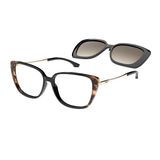 Armação Colcci Bandy 5 C6210afr55 Preto Marrom C6210 Afr 55