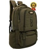 Mochila Notebook 15 Lona Fundo Expansível Camping Grande