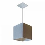 Lustre Pendente Quadrado Md-4224 16/16x16cm Cinza Bivolt