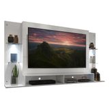 Painel Tv 60&quot; Com 2 Leds Vegas Multimóveis V3394 Branco Branco