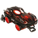 Mochila De Rodinhas 3d Maxtoy Homem Aranha Miles Preto