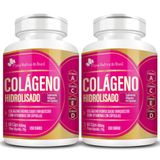 Kit 2x Colágeno Hidrolisado Vitaminas 60 Cápsulas Flora