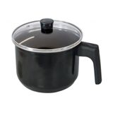 Caneca Esmaltada Preta 2l Indução Cooktop Elétrico A Gás