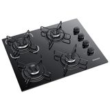 Cooktop Itatiaia Essencial 4 Bocas Com Acendimento Automático Preto