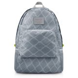 Mochila Dobrável Para Viagem Estampa Listrada Jacki Design Cinza
