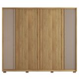 Guarda Roupa Casal Grande 6 Portas 4 Gavetas Marrom Proximus