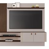 Painel Para Tv Ate 65 Polegadas Preciso Jcm Movelaria Off White/café