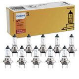 Kit 10 Lâmpada Philips Standard 55w 12v H7 Px26d Hiodo Farol