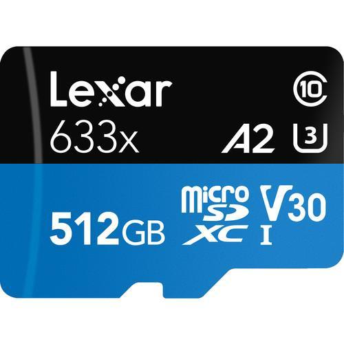 Cartão De Memória Lexar Micro Sd Xc 512gb Uhs-i 100mb/s 633x