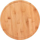 Table Tábua Para Servir 2x30x30cm Bambu Natural