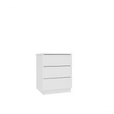 Mesa De Cabeceira Veronna 3 Gavetas Tcil Neve