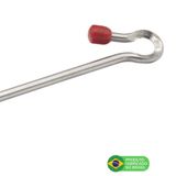 Antena Corta Pipa Moto Fixa Guidao Aço Inox Zincada M2B