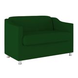 Namoradeira Elegante 2 Lugares Sala De Estar  Balaqui Decor Cor:verde