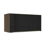Armário Aéreo 70 Cm 1 Porta Rustic/preto Lux Madesa Rustic/preto