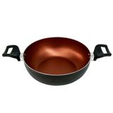Panela Frigideira Caçarola Wok 24 Cm Antiaderente Alumínio - Cobre