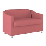 Namoradeira Elegante 2 Lugares Sala De Estar  Balaqui Decor Cor:rosa