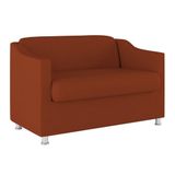 Namoradeira Elegante 2 Lugares Sala De Estar  Balaqui Decor Cor:terracota