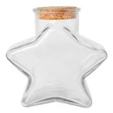 Pote De Vidro Estrela Com Tampa 150ml